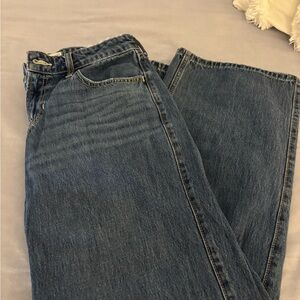 Hollister Low-Rise Baggy Blue Jeans